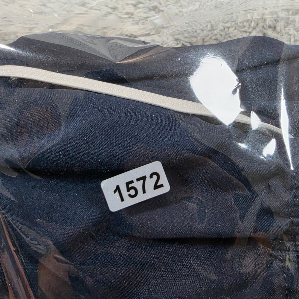 Nike Track Pants Mens Medium Navy Blue White Side Stripe Vintage Windbreaker Y2K - Picture 10 of 10